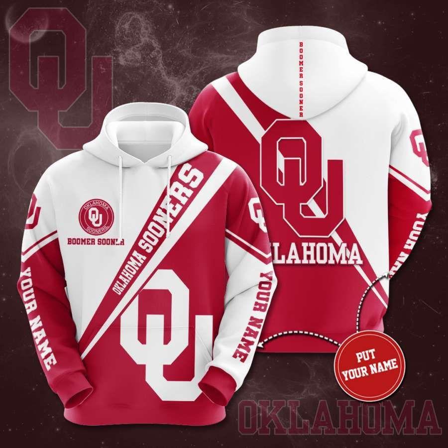 Personalized Oklahoma Sooners No1546 Custom Hoodie 3D All Over Print