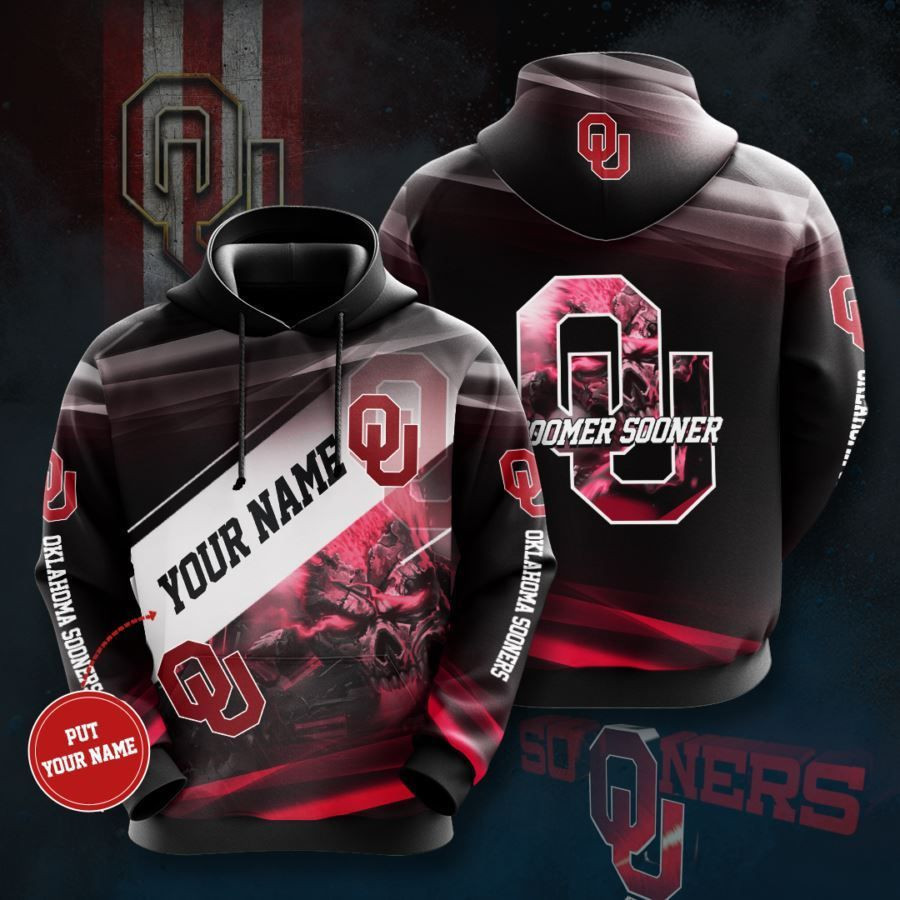 Personalized Oklahoma Sooners No1548 Custom Hoodie 3D All Over Print