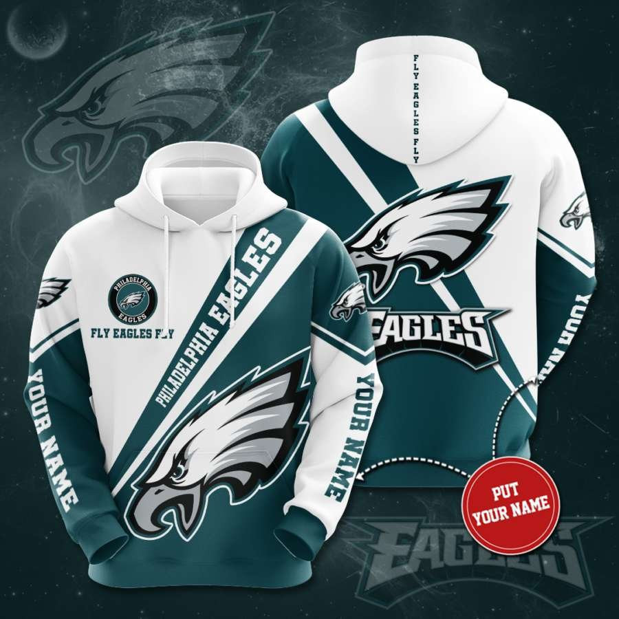 Personalized Philadelphia Eagles No1600 Custom Hoodie 3D