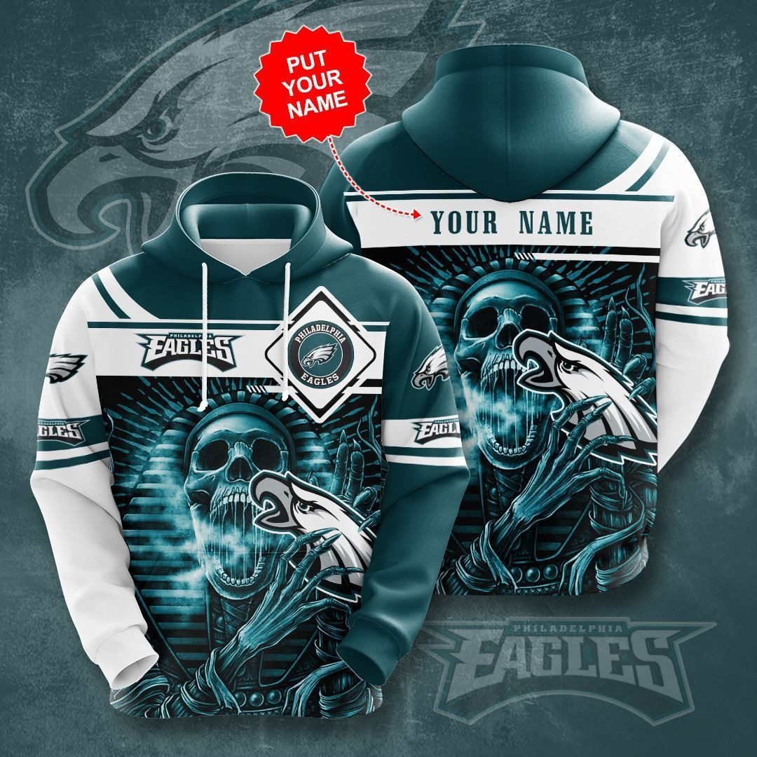 Personalized Philadelphia Eagles No1601 Custom Hoodie 3D All Over Print