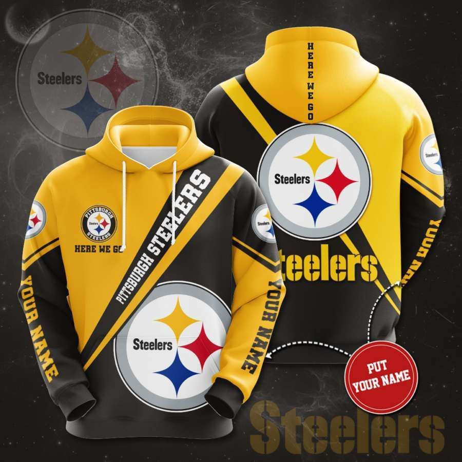 Personalized Pittsburgh Steelers No1647 Custom Hoodie 3D All Over Print