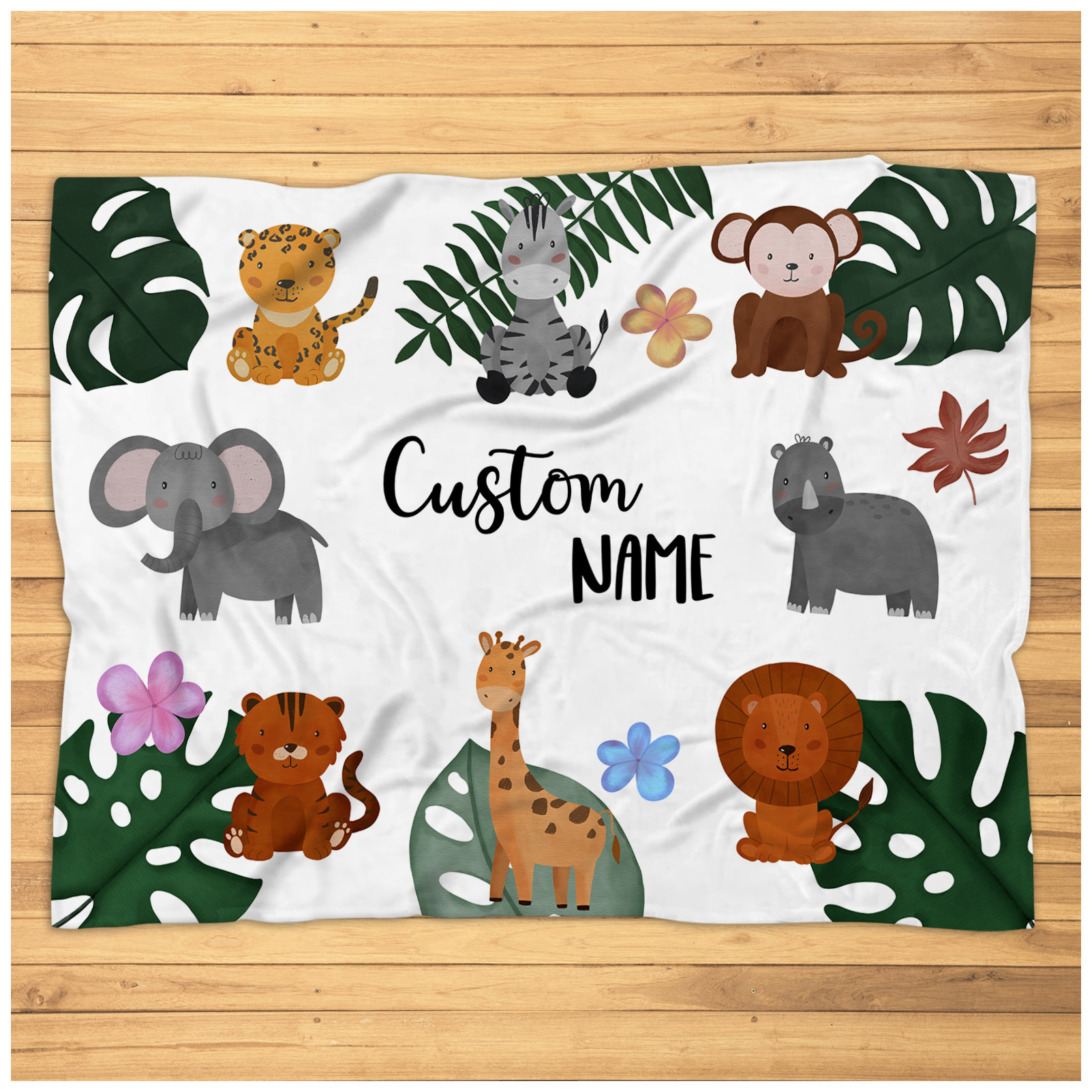 Personalized Safari Blanket