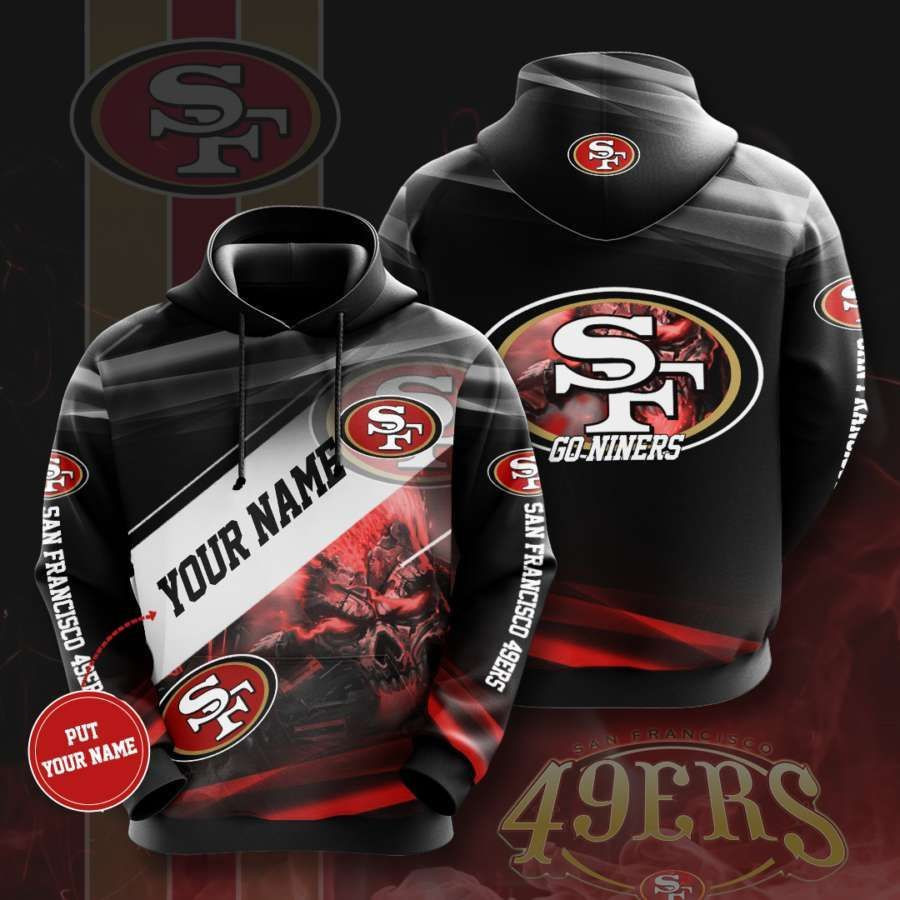 Personalized San Francisco 49ers No1726 Custom Hoodie 3D All Over Print