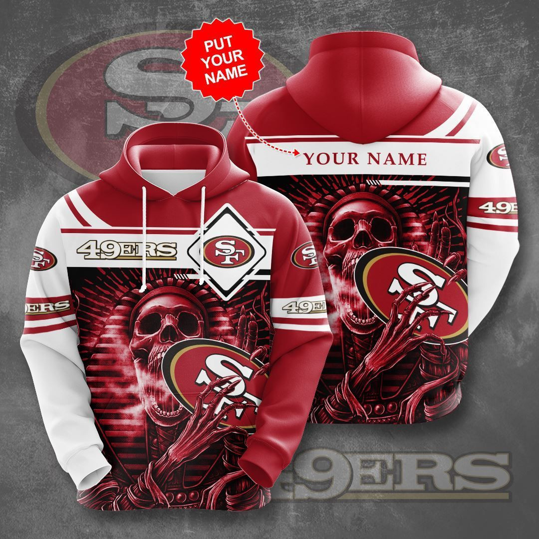 Personalized San Francisco 49ers No1728 Custom Hoodie 3D All Over Print