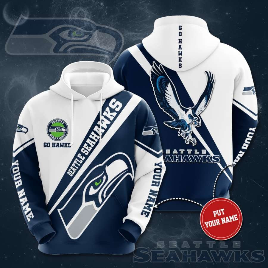 Personalized Seattle Seahawks No1785 Custom Hoodie 3D