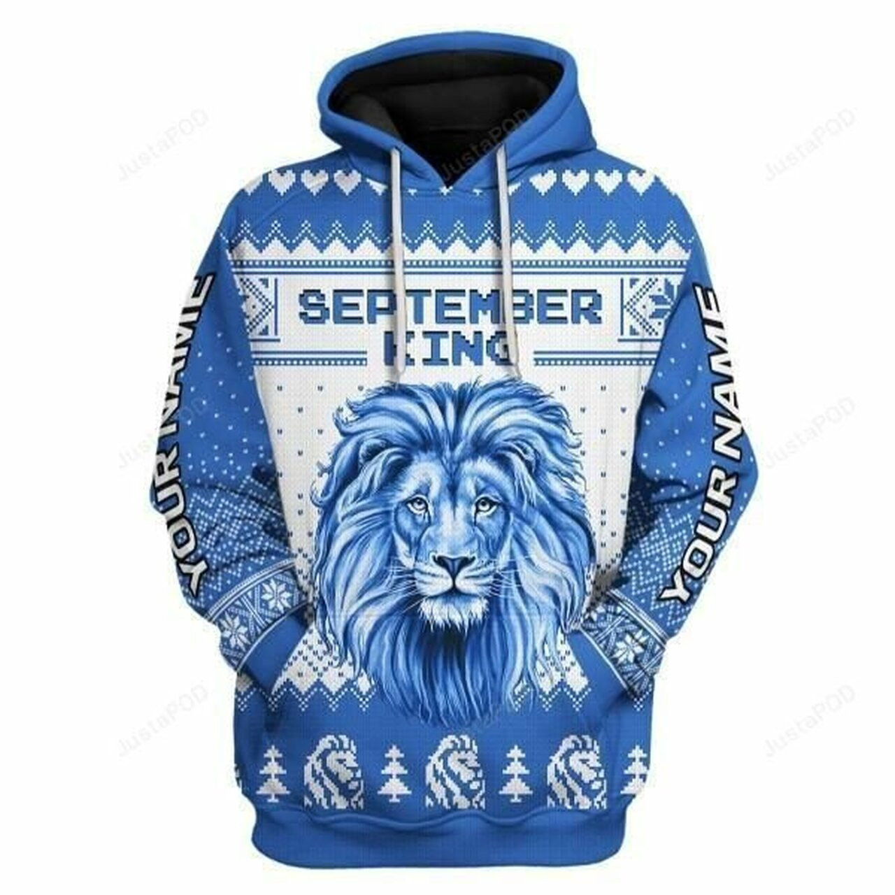 Personalized September King 3d Custom Name All Print Hoodie