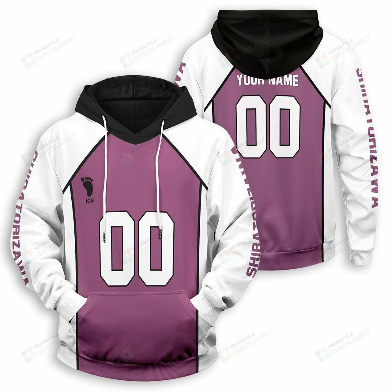 Personalized Shiratorizawa Libero Unisex Pullover Hoodie 3d All Over Print Hoodie