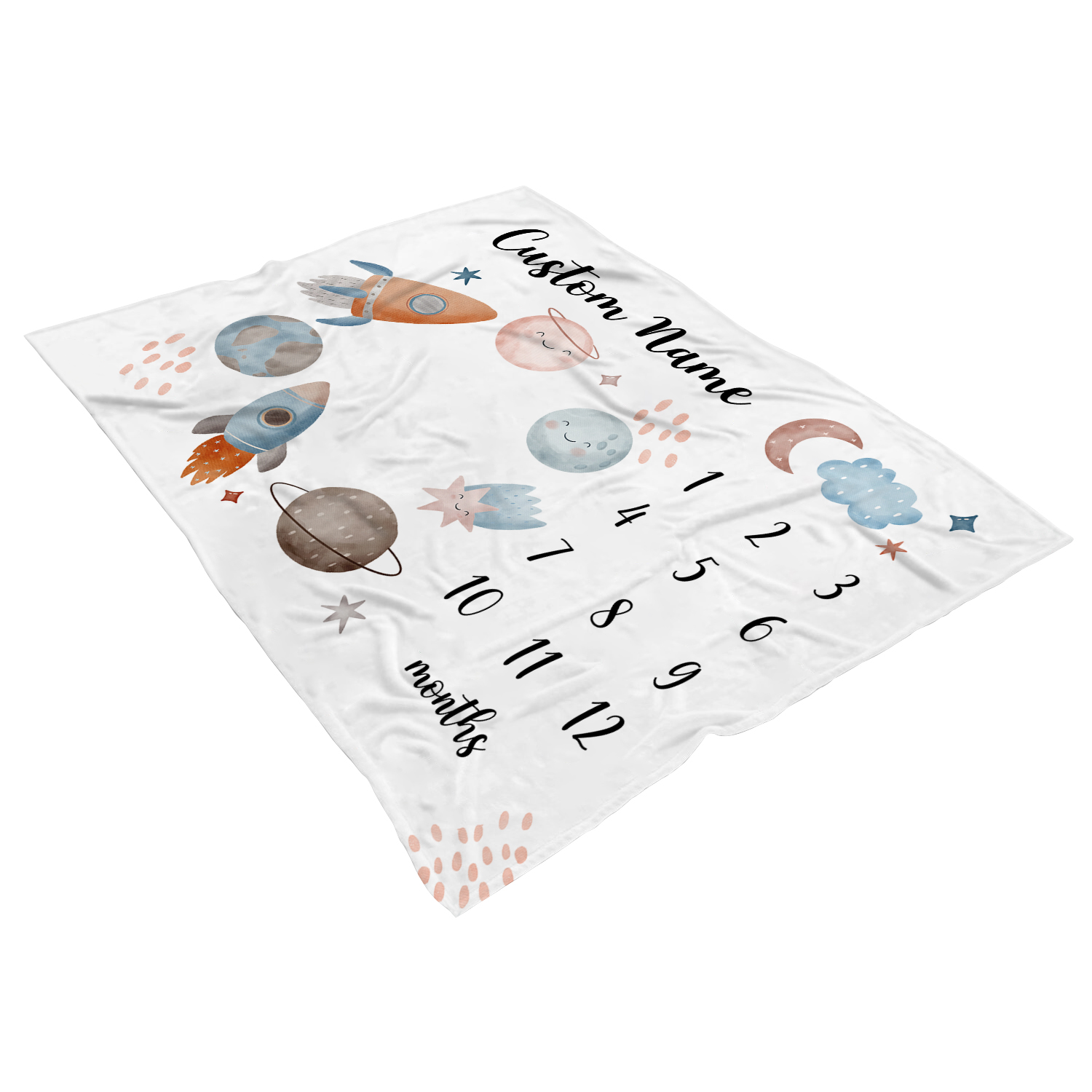 Planets Monthly Milestone Blanket