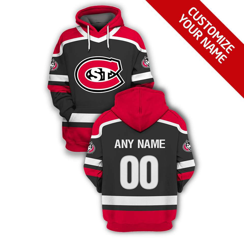 Personalized St Cloud State Huskies Nhl Custom Name And Number 3d Full Printing Hoodie