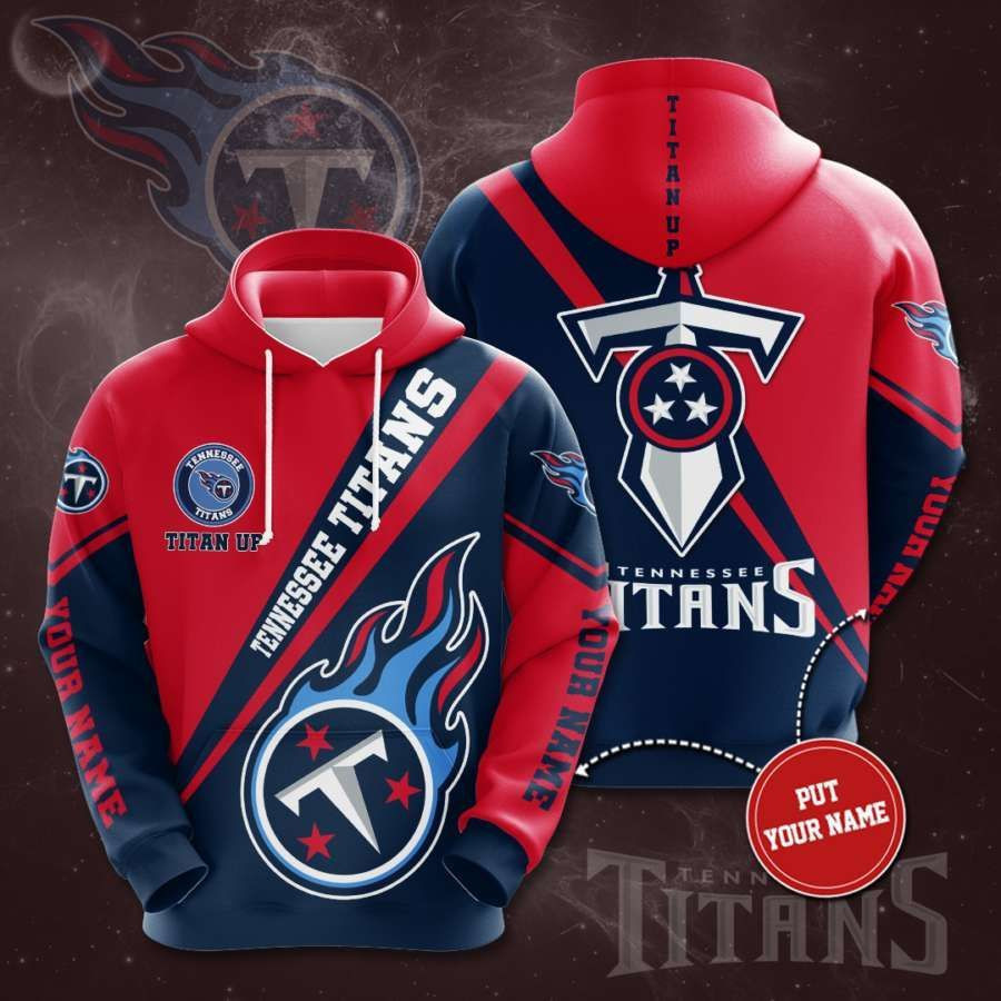 Personalized Tennessee Titans No1917 Custom Hoodie 3D All Over Print