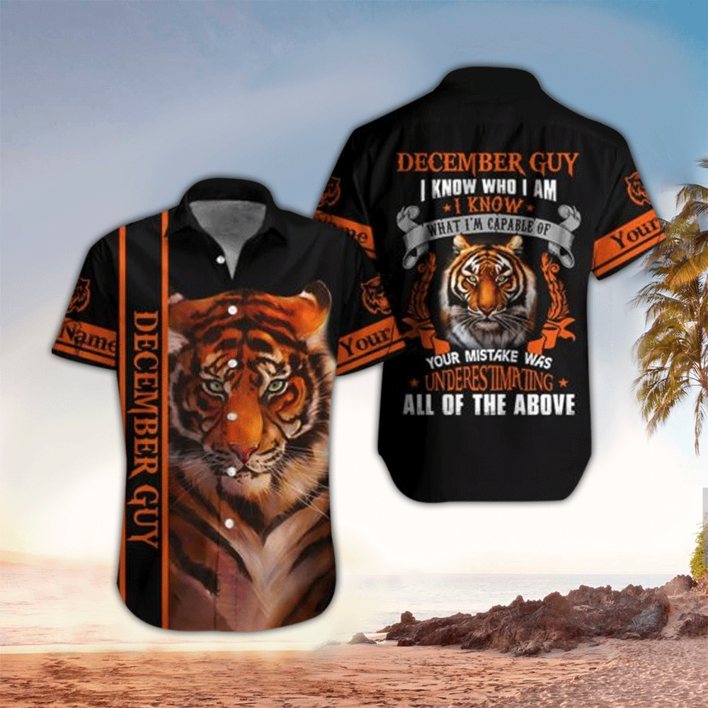 Personalized Tiger Hawaiian Shirt Perfect Tiger Terrier Clothing Shirt for Men and Women