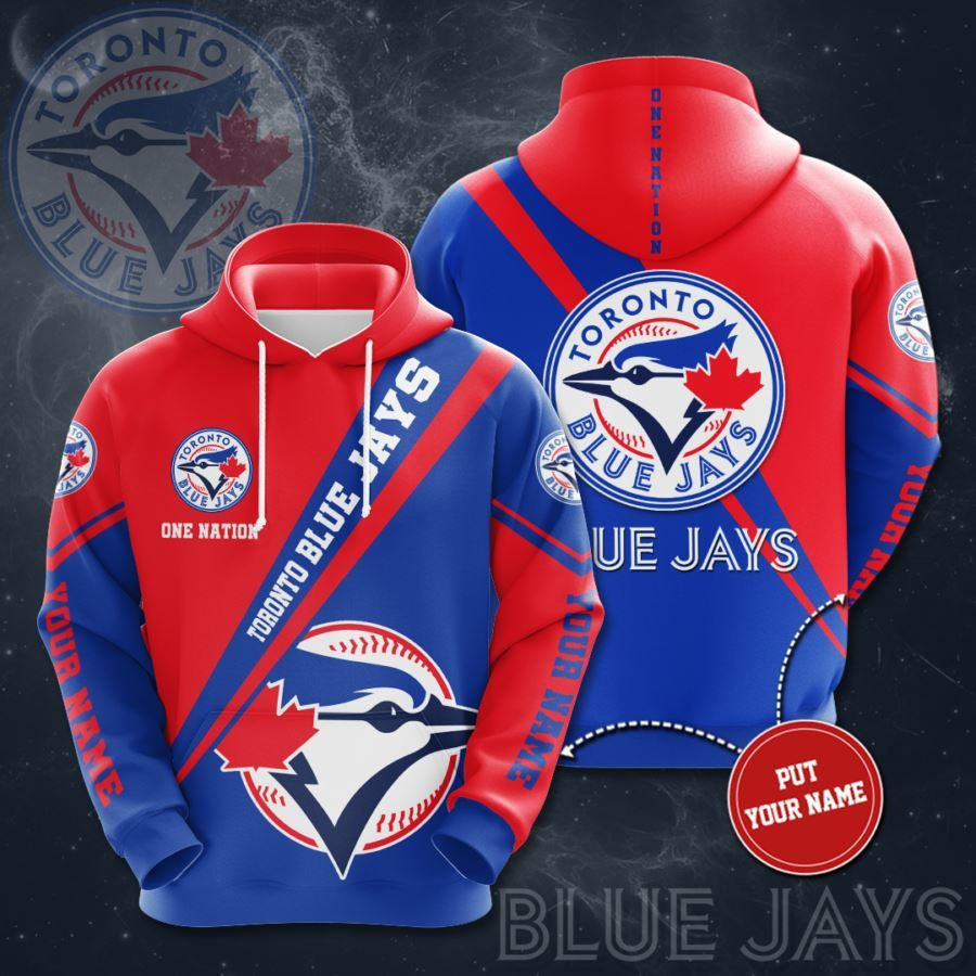 Personalized Toronto Blue Jays No2021 Custom Hoodie 3D All Over Print
