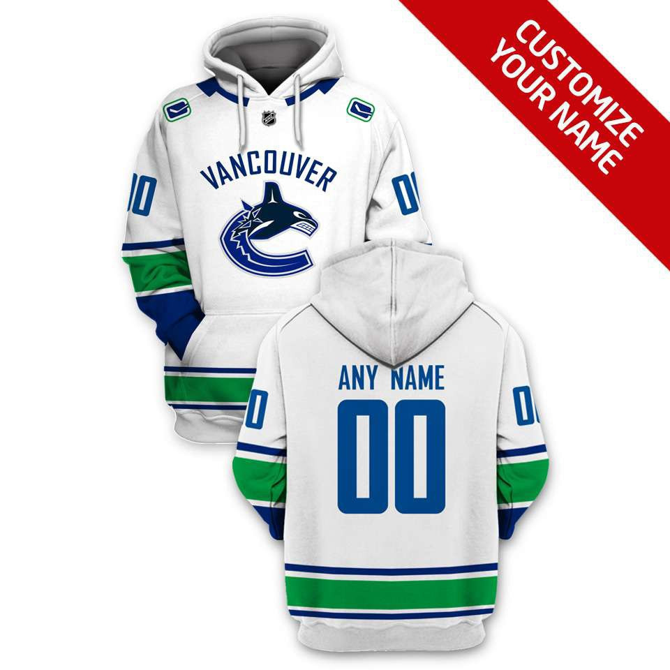 Personalized Vancouver Canucks NHL Custom Name And Number 3d Full Printing Hoodie