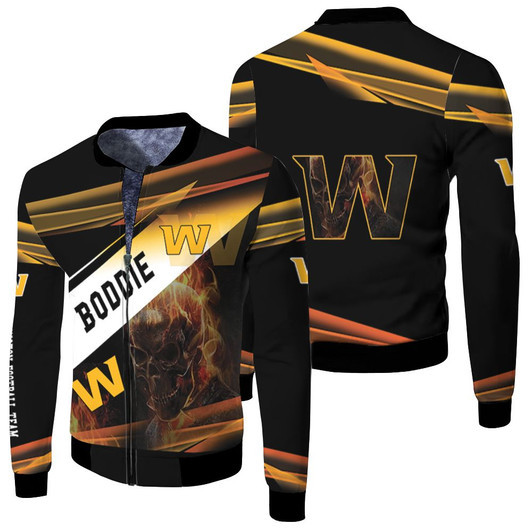 Personalized Washington Football Fleece Bomber Jacket