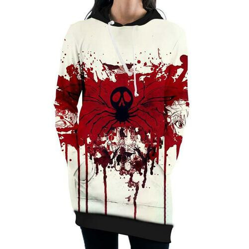 Phantom Troupe Blood Hooded Dress Hunter X Hunter 3d Hoodie Dress Sweater Dress Sweatshirt Dress Hoodie