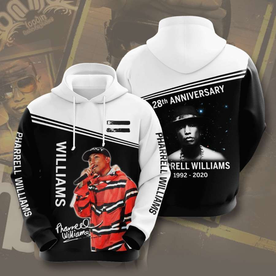 Pharrell Williams No1570 Custom Hoodie 3D All Over Print