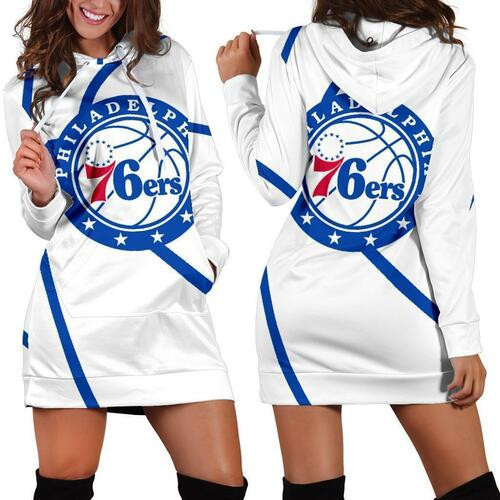Philadelphia 76ers Hoodie Dress Sweater Dress Sweatshirt Dress 3d All Over Print For Women Hoodie
