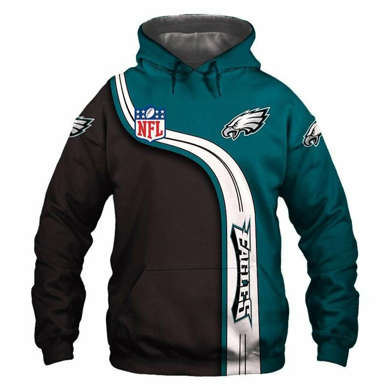 Philadelphia Eagles 3d All Over Print Hoodie