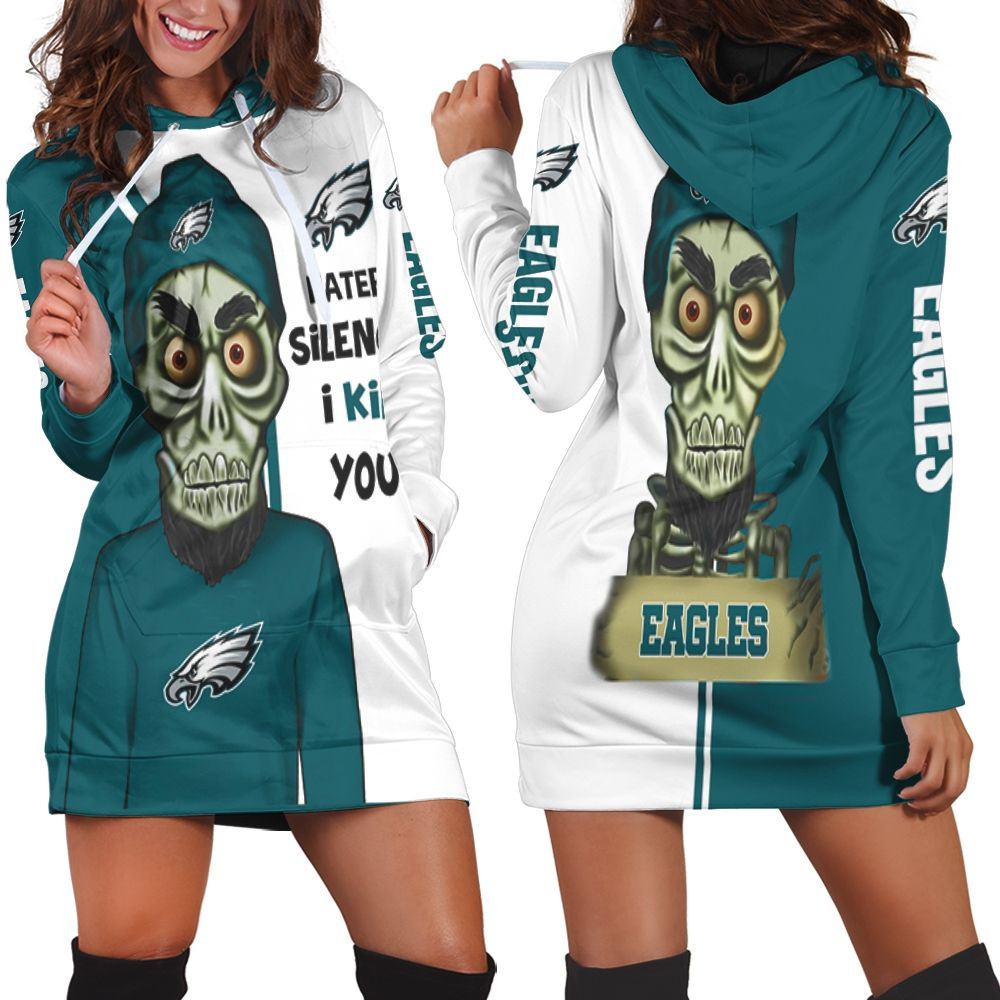Philadelphia Eagles Haters I Kill You 3d Hoodie Dress Sweater Dress Sweatshirt Dress