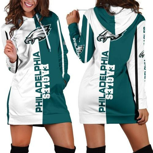 Philadelphia Eagles Hoodie Dress Sweater Dress Sweatshirt Dress 3d All Over Print For Women Hoodie