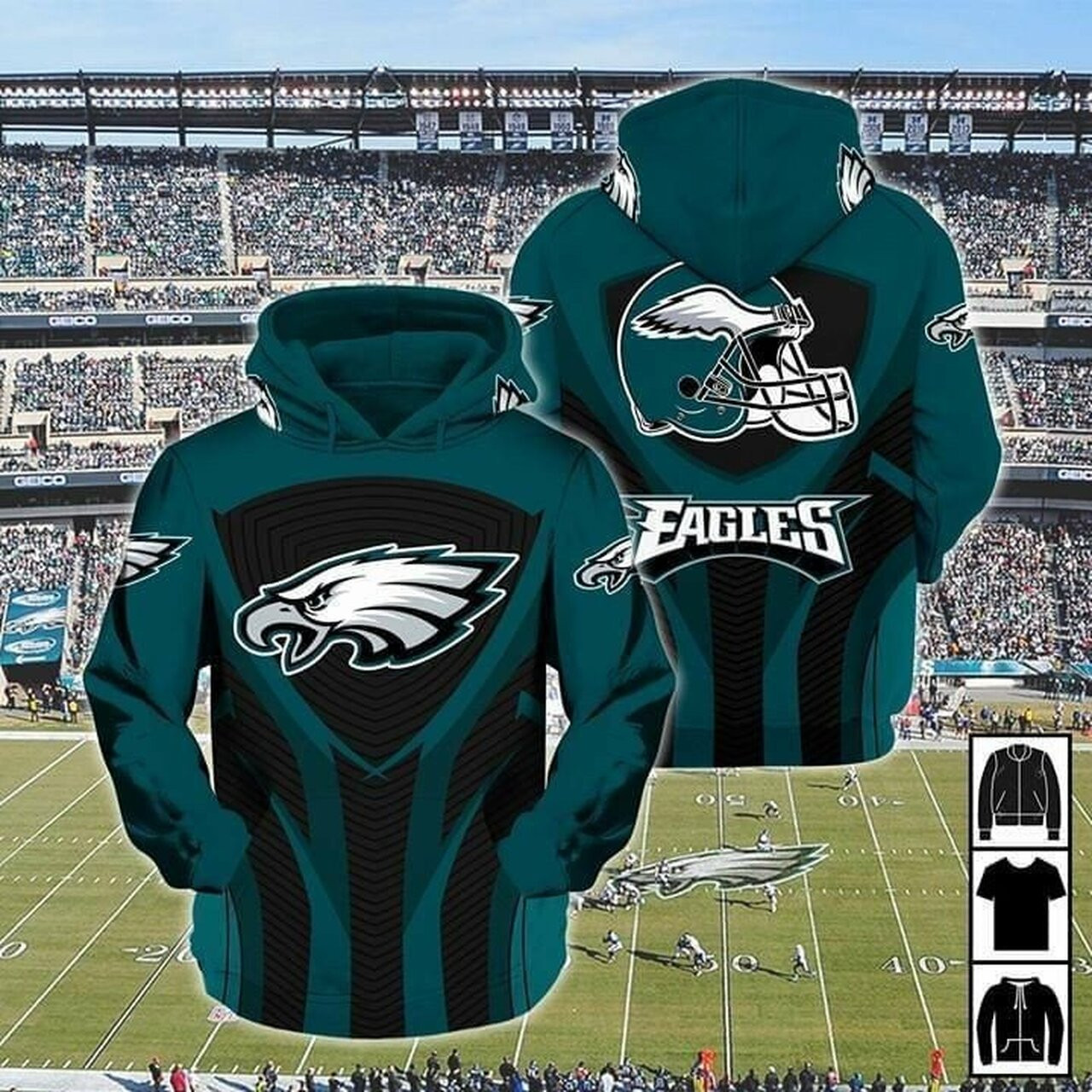 Philadelphia Eagles Nfl For Eagles Fan 3d All Over Print Hoodie