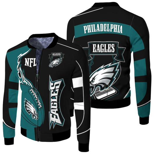 Philadelphia Eagles Nfl Lover Fleece Bomber Jacket