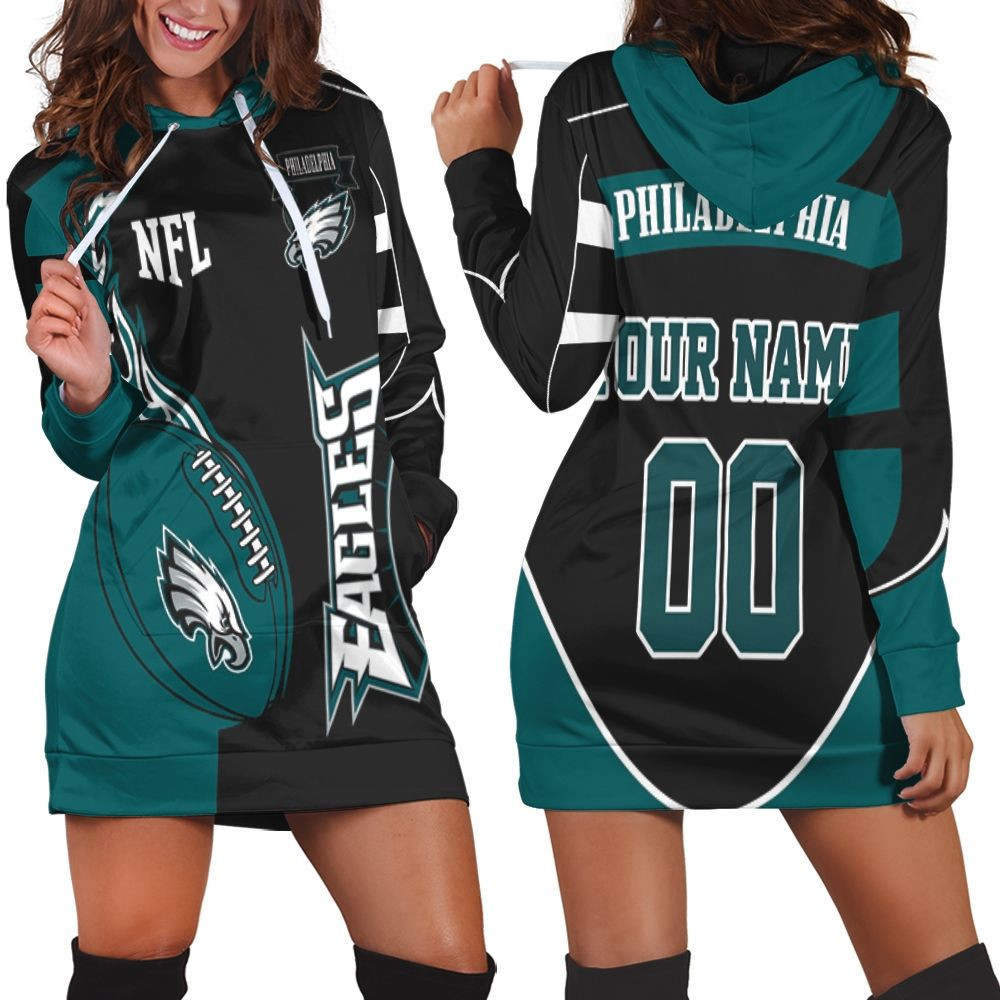 Philadelphia Eagles Nfl Lover Personalized Hoodie Dress Sweater Dress Sweatshirt Dress