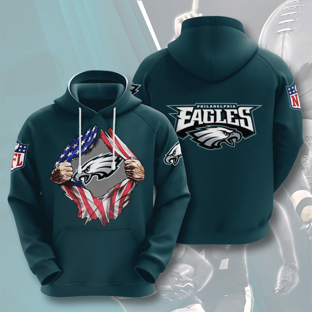 Philadelphia Eagles No1574 Custom Hoodie 3D