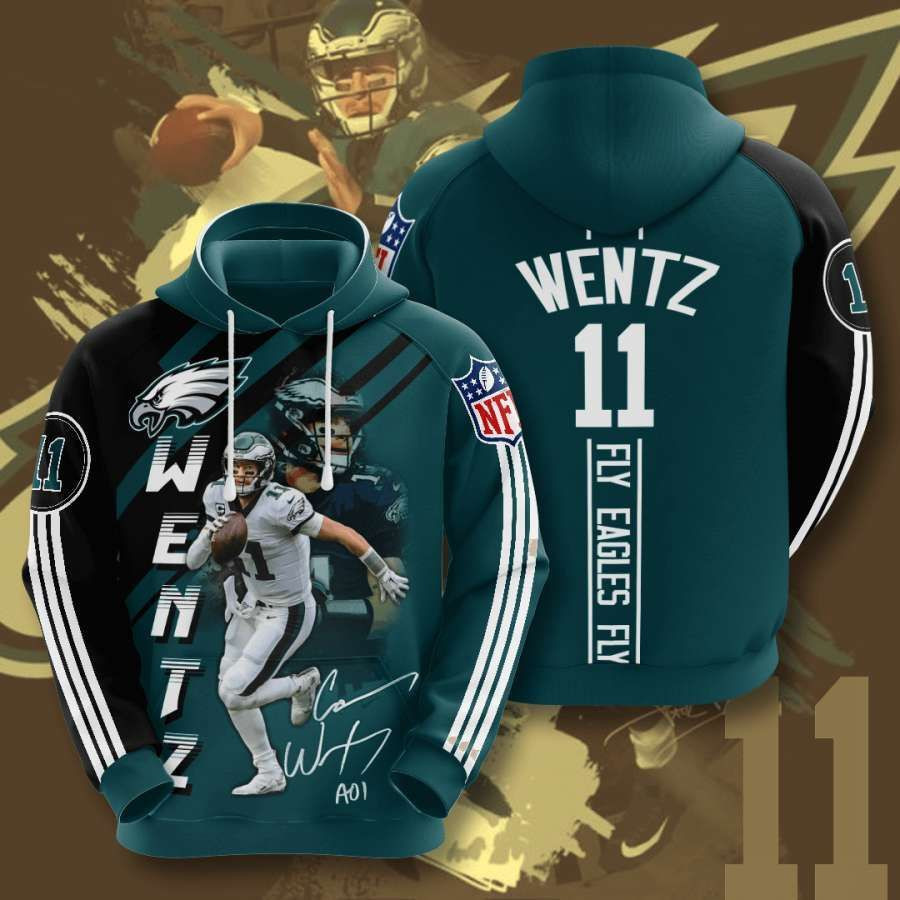 Philadelphia Eagles No1581 Custom Hoodie 3D All Over Print