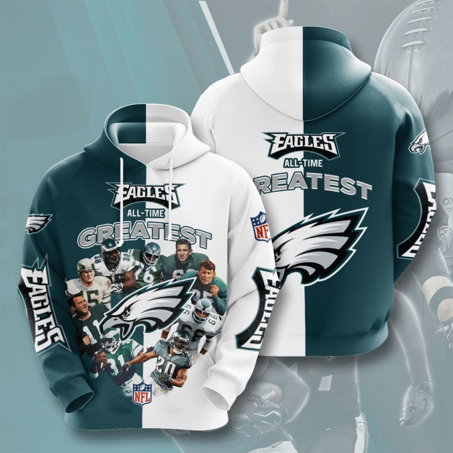 Philadelphia Eagles No1586 Custom Hoodie 3D All Over Print