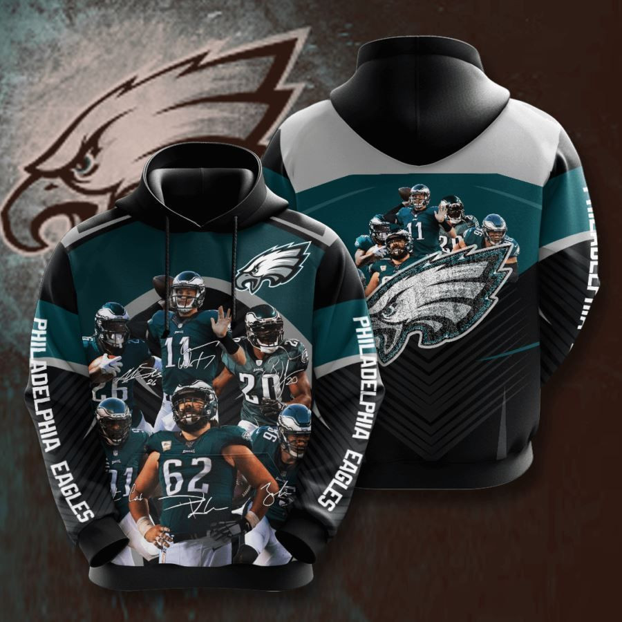 Philadelphia Eagles No1588 Custom Hoodie 3D All Over Print