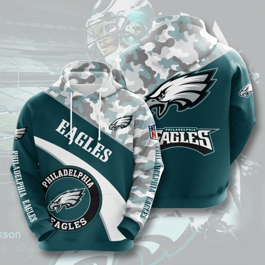 Philadelphia Eagles No1598 Custom Hoodie 3D All Over Print