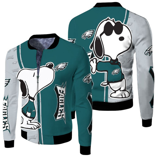 Philadelphia Eagles Snoopy Fleece Bomber Jacket