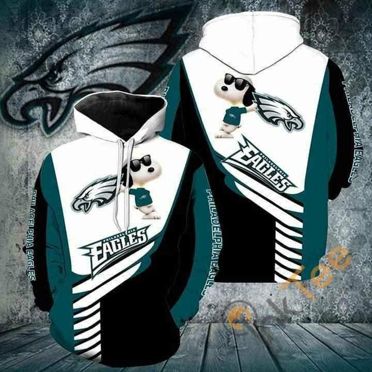 Philadelphia Eagles Snoopy Hoodie 3d Size S To 5xl