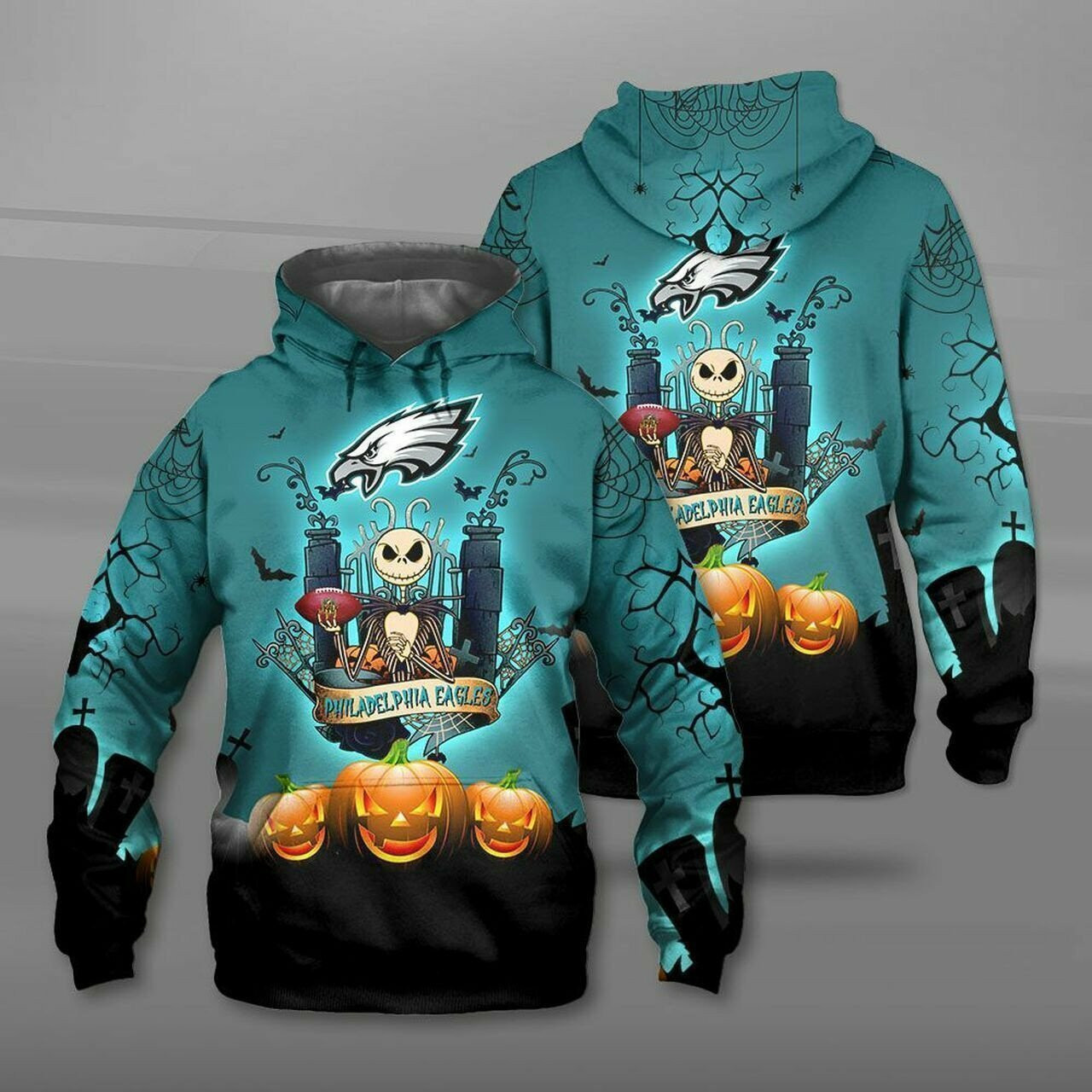 Philadelphia Eagles Team All Over Print Pullover Hoodies 2021