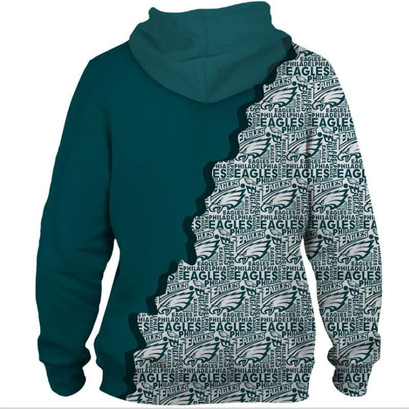 Philadelphia Eagles Wavy Twill Warm For Unisex 3D All Over Print Hoodie