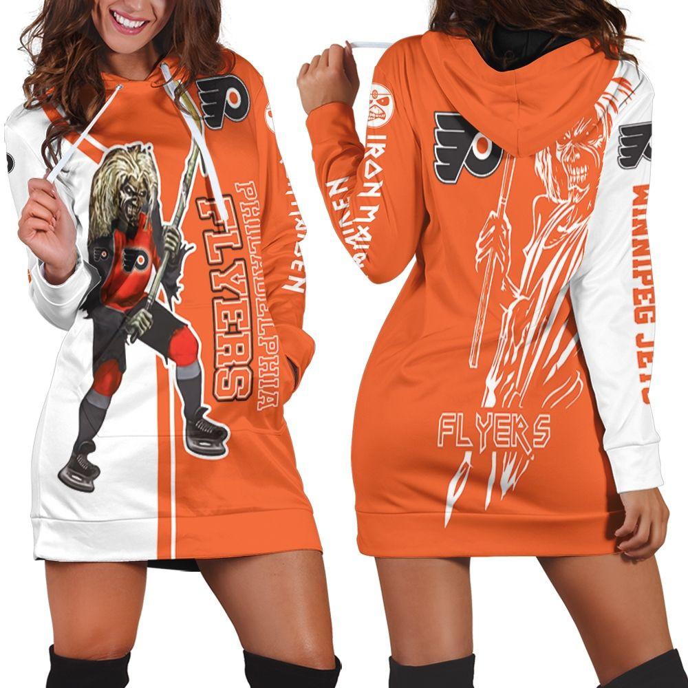 Philadelphia Flyers And Zombie For Fans Hoodie Dress Sweater Dress Sweatshirt Dress