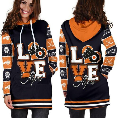 Philadelphia Flyers Hoodie Dress Sweater Dress Sweatshirt Dress 3d All Over Print For Women Hoodie