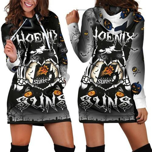 Phoenix Suns Hoodie Dress Sweater Dress Sweatshirt Dress 3d All Over Print For Women For Halloween Hoodie