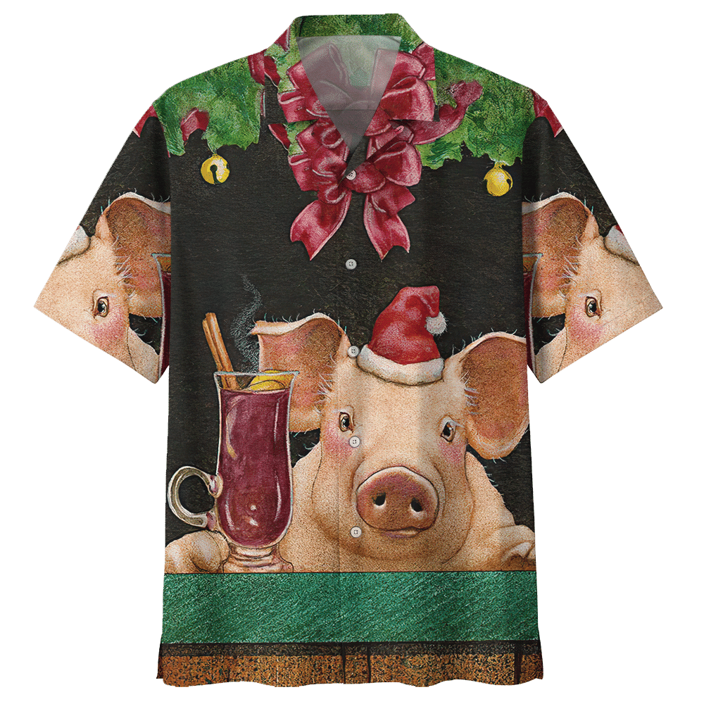 Pig Aloha Hawaiian Shirt Colorful Short Sleeve Summer Beach Casual Shirt For Men And Women