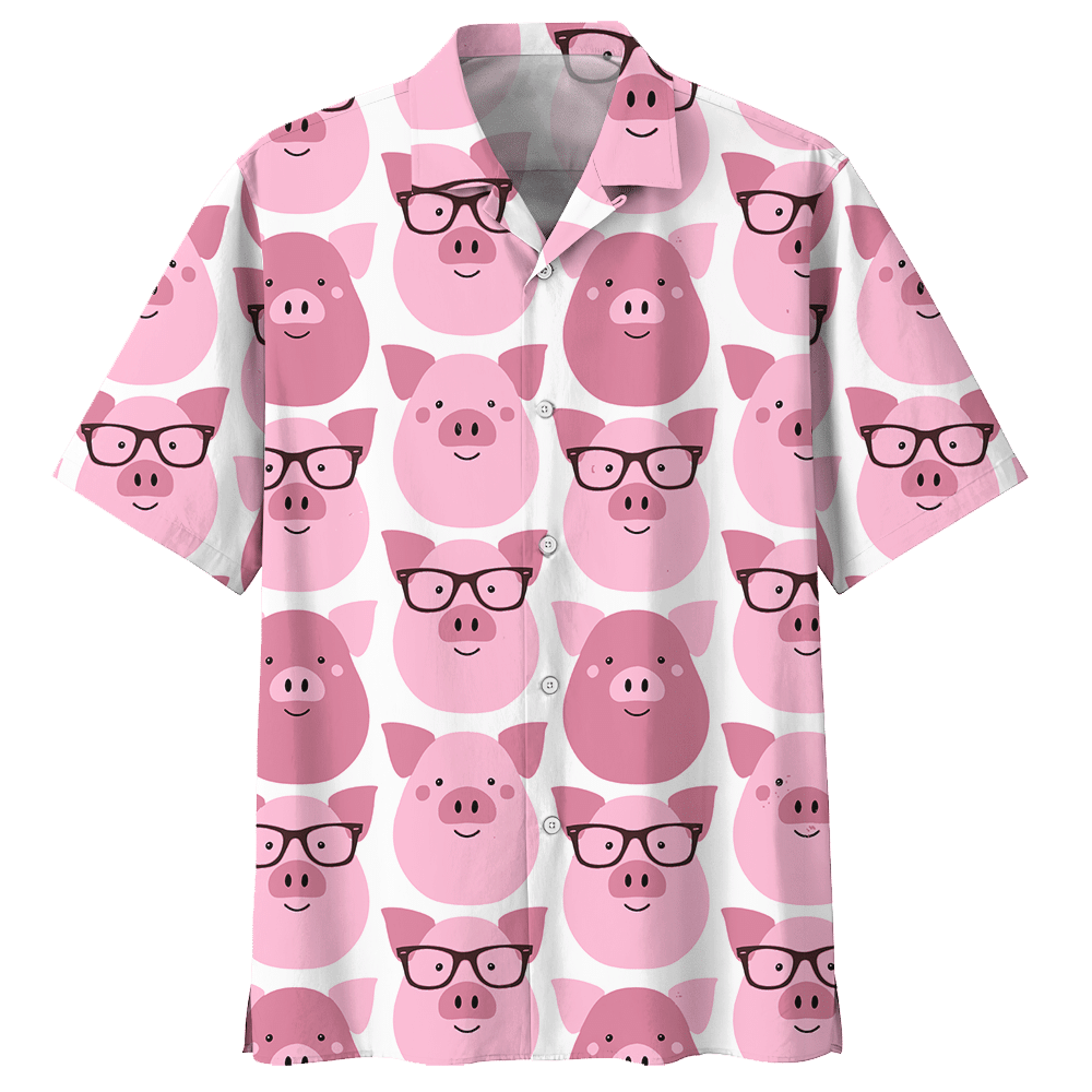 Pig Aloha Hawaiian Shirt Colorful Short Sleeve Summer Beach Casual Shirt For Men And Women