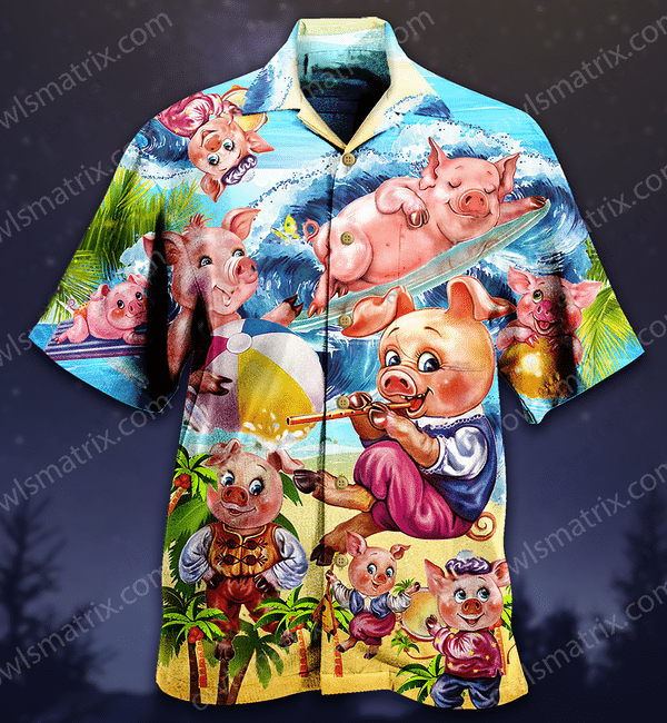 Pig Enjoy The Summetime On Beach Like Pigs Limited - Hawaiian Shirt - Hawaiian Shirt For Men, Hawaiian Shirt For Women, Aloha Shirt