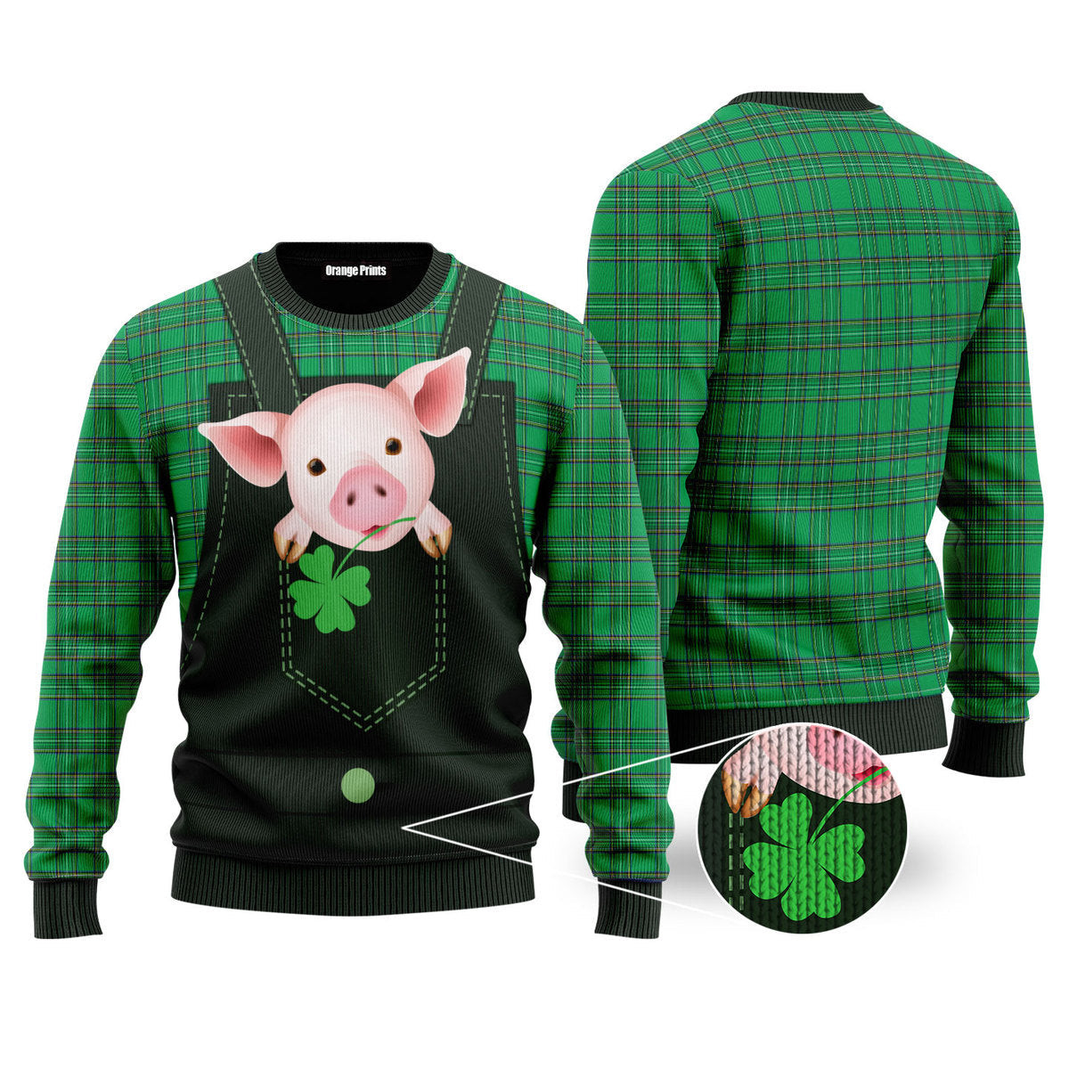 Pig Farm St Patricks Day Ugly Christmas Sweater Ugly Sweater For Men Women