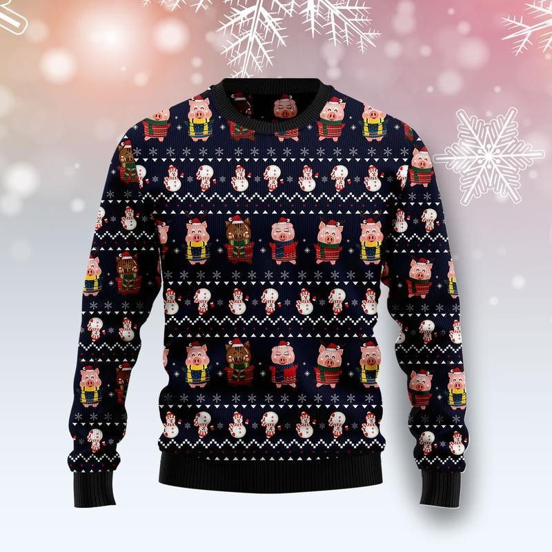 Pigs Cute Ugly Christmas Sweater