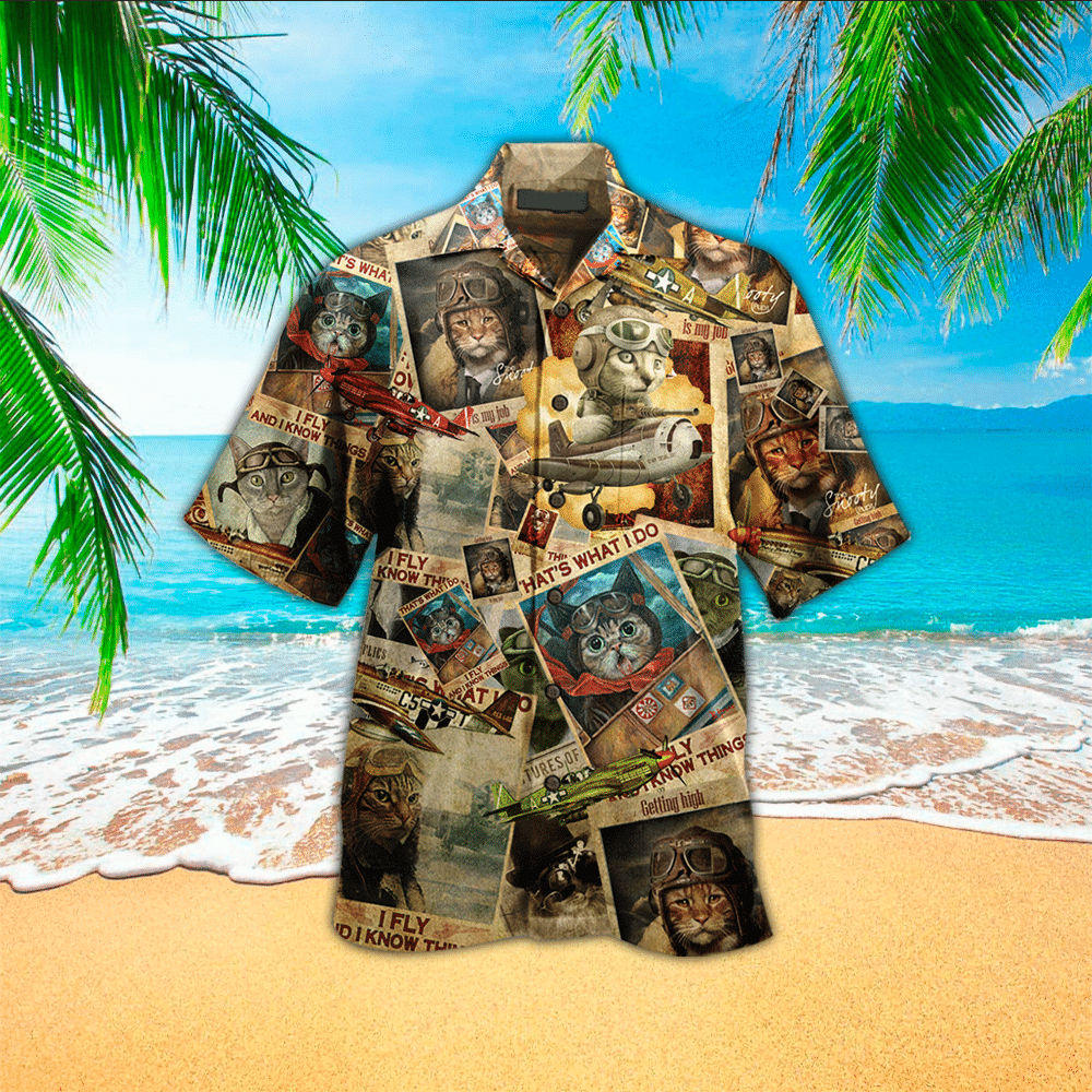 Pilot Hawaiian Shirt Perfect Pilot Clothing Shirt for Men and Women