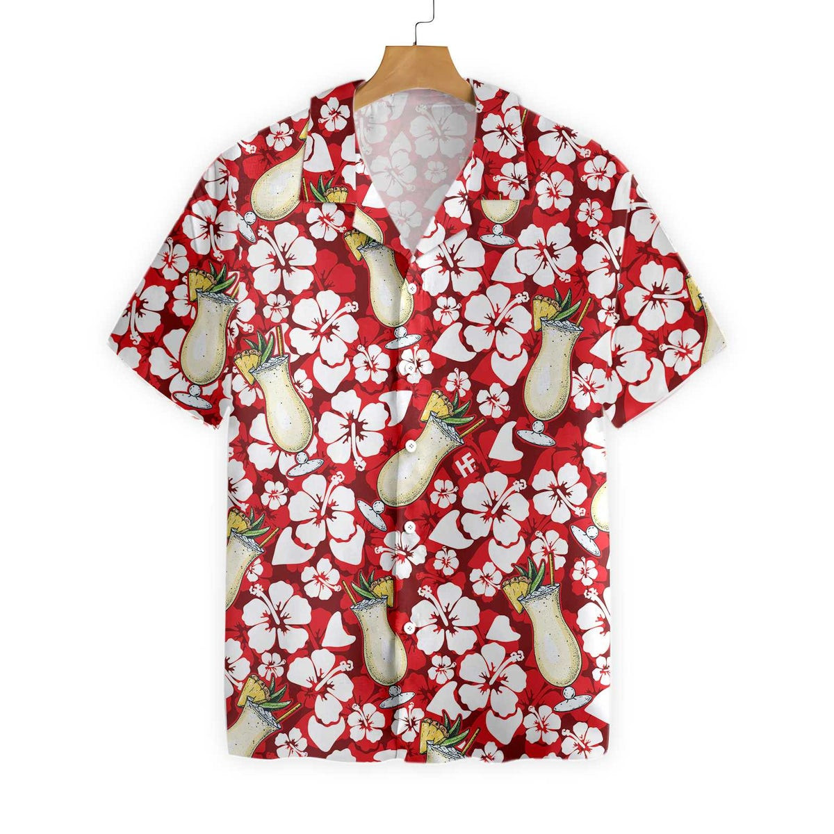 Pina Colada Cocktail Pattern Hawaiian Shirt