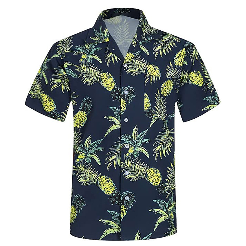 Pineapple Hawaiian Shirt Perfect Pineapple Clothing Shirt for Men and Women