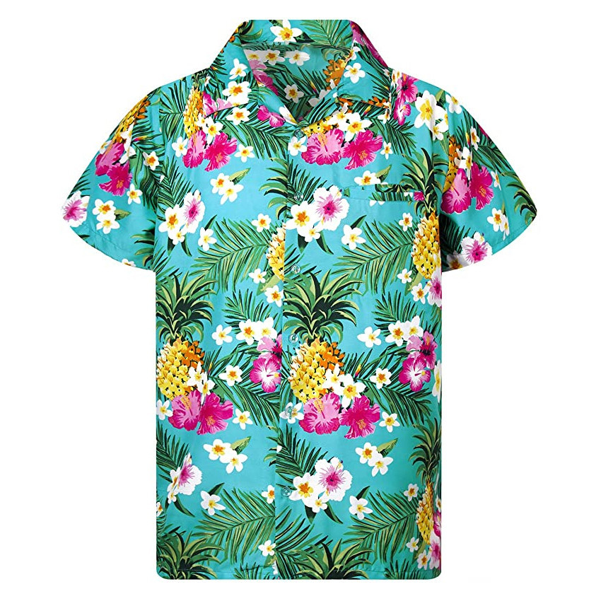 Pineapple Hawaiian Shirt Pineapple 3D Printed Shirt for Men and Women