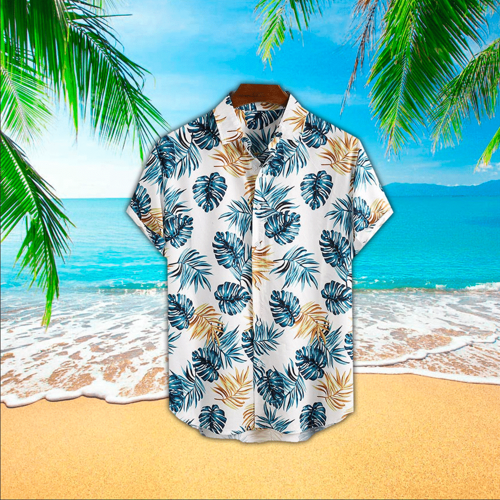 Pineapple Mens Hawaiian Shirt Pineapple Button Up Shirt for Men and Women