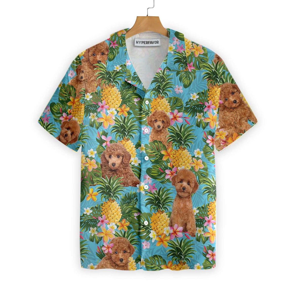 Pineapple Poodles Lover Hawaiian Shirt